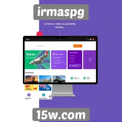 Navegação e design do site irmaspg para usuários